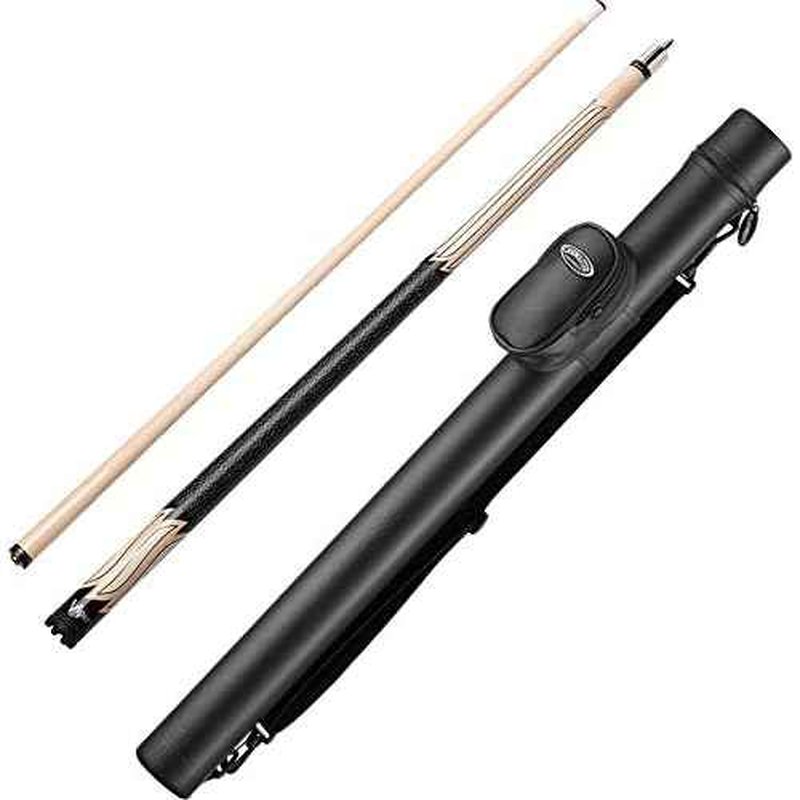 Viper by GLD Products Sinister Series Cue with White Stripe Design and Casemaster Q-Vault Supreme Black Cue Case