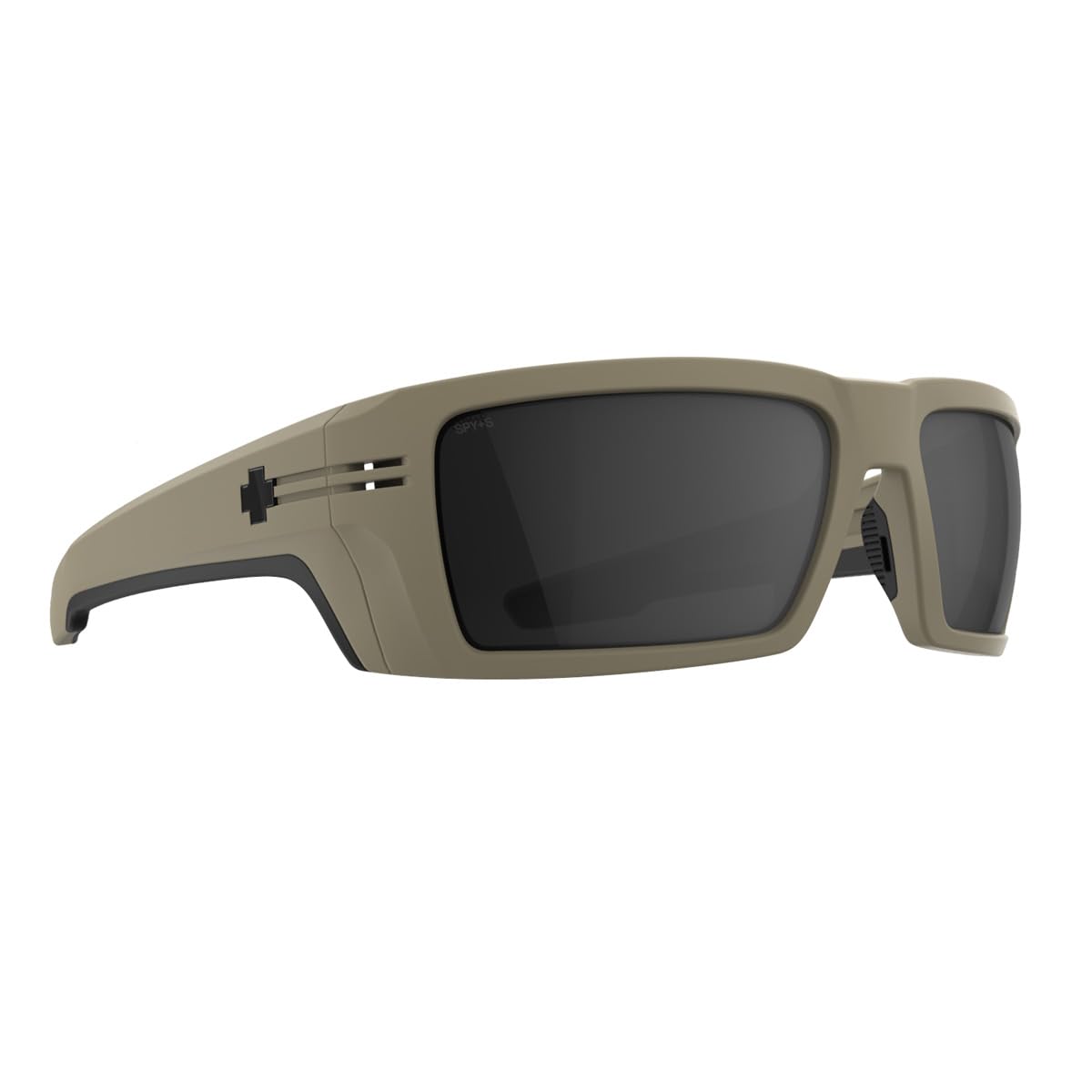 SPY+ - REBAR SE ANSI, Matte Sand, Happy Gray, Medium-Large, Sunglasses, Unisex, Adult