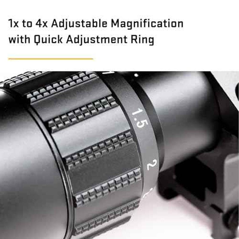 SIG SAUER AIR T4 1-4x24mm 1-Inch Aluminum Tube Durable Adjustable Shooting Aiming Airsoft Air Gun Scope, Mil-Dot Reticle, Picatinny Scope Rings Included