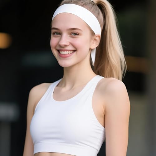 Sucrain 3pcs Head Ties Headband Sports Sweatband Adjustable Ninja Karate Head Band Sweat Wicking Workout Headband for Men Women Basketball, Running, Tennis, Athletics