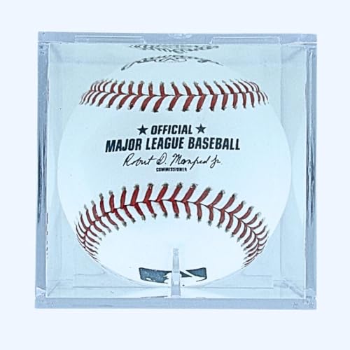 UV Protected Baseball Display Case | Acrylic Baseball Cube Clear Storage Case with UV Protection (1 UV Baseball Cube)