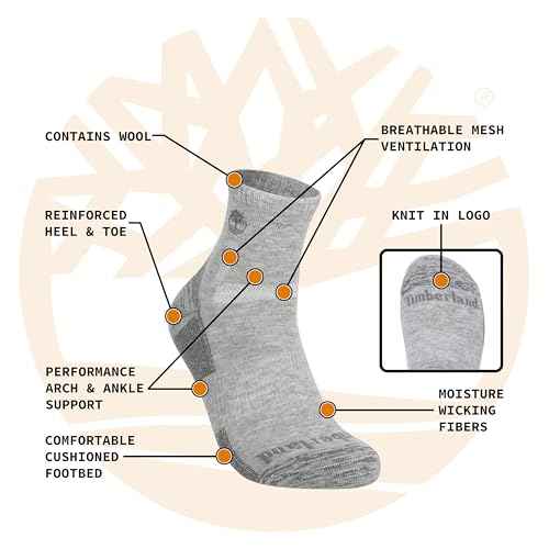 Timberland Men's Arch Support Socks