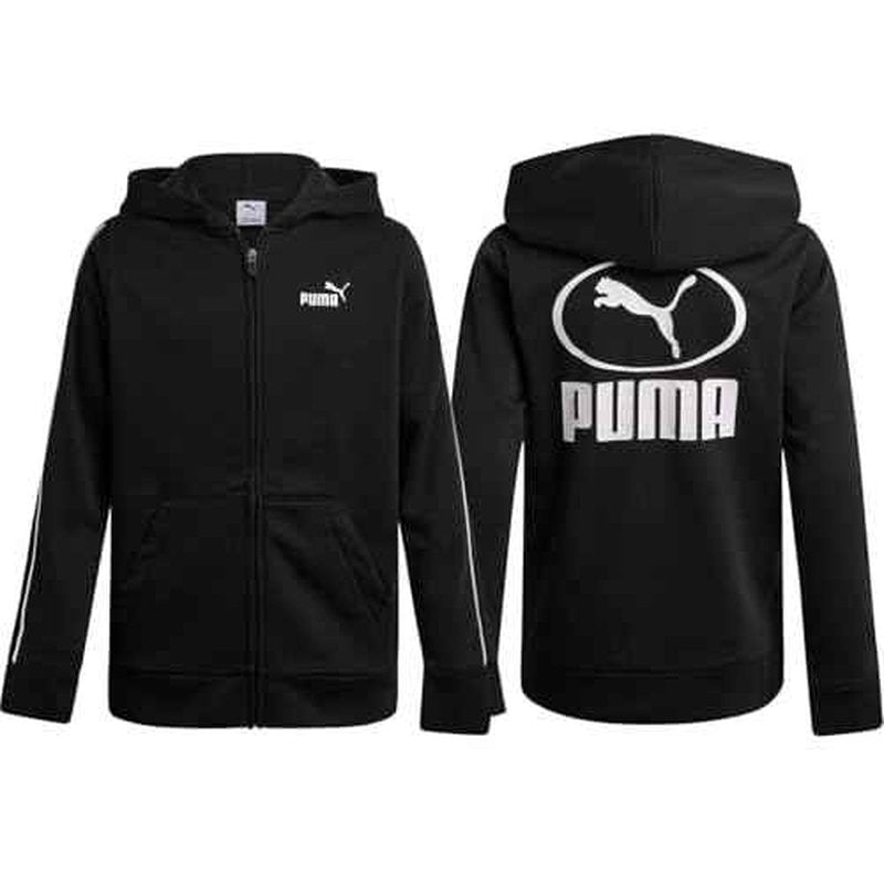 PUMA Boys Zip Up Hoodie - Cozy Performance Fleece Kids Zip Up Hoodie for Boys - Athletic Sweatshirt for Sports and Daily Wear