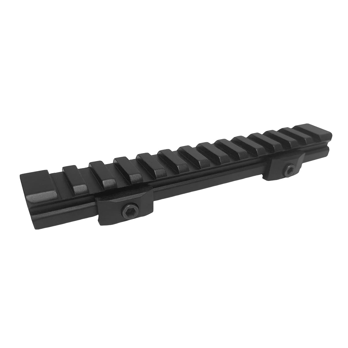 TPO 13-Slot Picatinny Rail Riser Mount (0.5"/0.83"/1" Height), 5.7" See-Thru Picatinny Riser Mount for Red Dots, Scopes, Optics, Flashlights (Low - 0.5") RS50-13