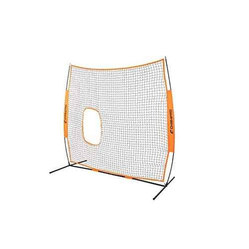CHAMPRO MVP Lightweight Portable Fastpitch Softball Pitcher's Screen Training Net, 7' X 7'