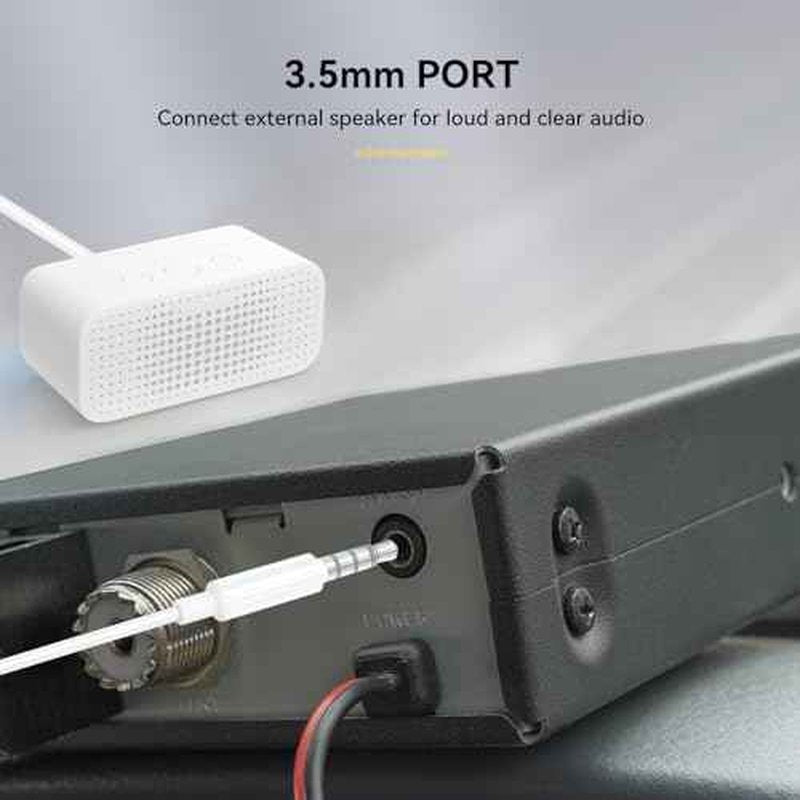 Retevis MB2 AM/FM Professional CB Radio, 40 Channels Mini Radio, Easy to Operate, Squelch Knob ASQ, VOX, Auto-Scan, CB Mobile Radio for Truckers, Black