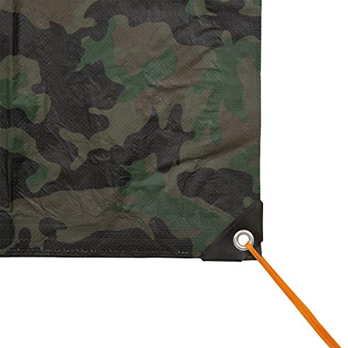 Stansport Medium-Duty Rip-Stop Tarp 5' x 7' - Green Camo (T-57-C)