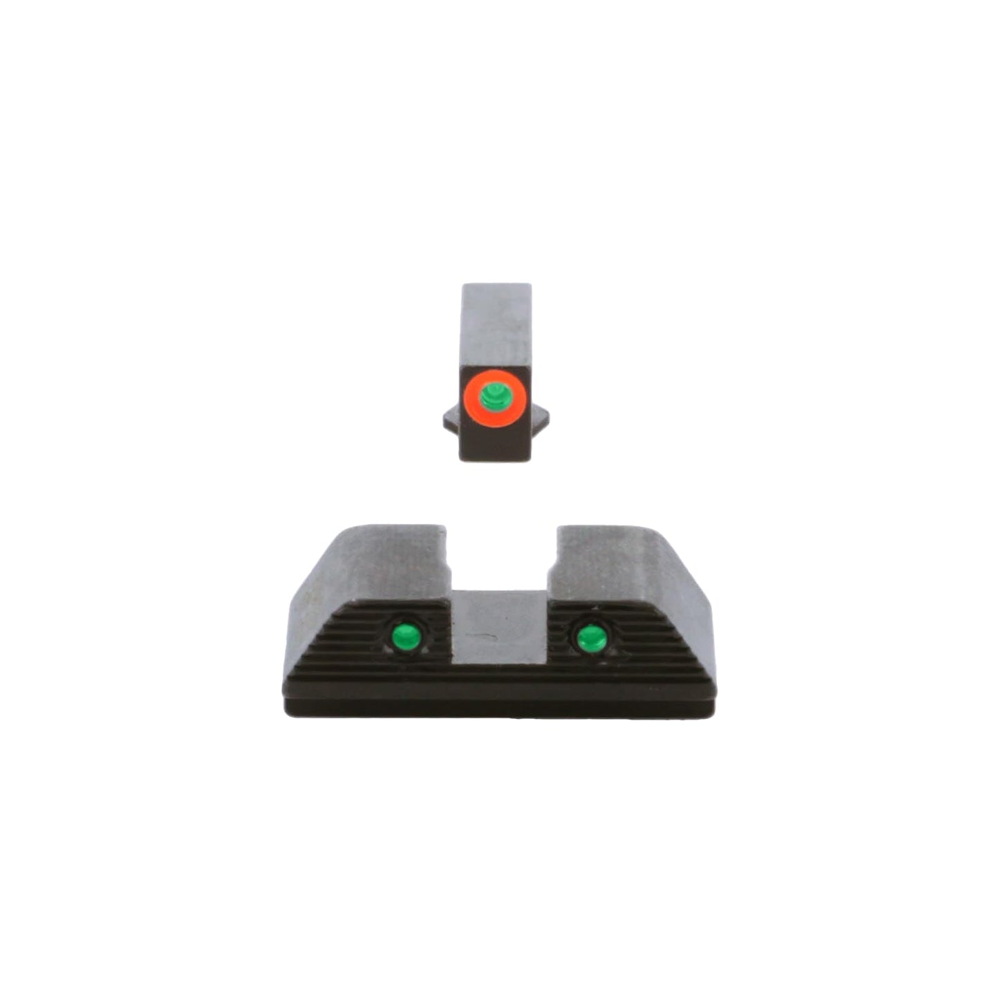 AMERIGLO Trooper Series - Three-Dot Green Tritium Design Walther Set Front Outline Orange Fits PDP Models