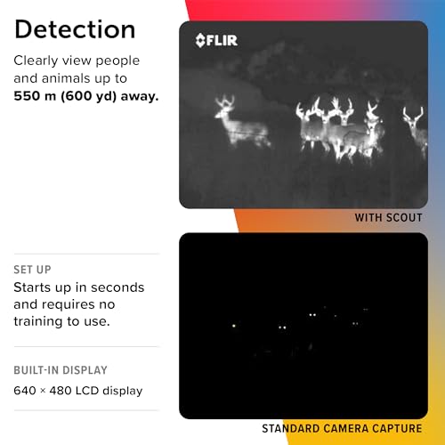 FLIR Scout III 320 - Long- Range Thermal Imaging Monocular for Wildlife Viewing, Hunting & Outdoor