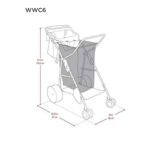 Rio Beach Wonder Wheeler Deluxe Utility, Lawn, and Beach Foldable Cart, Navy