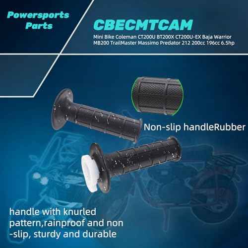 22mm 7/8" Twist Throttle fit Coleman Powersports 196cc CT200U CT200U-EX Trail 200 & Baja Mb165 Mb200 SSR125 Mini Dirt Bike 50-125cc Pit Bike/ATV Quad(50 inch)