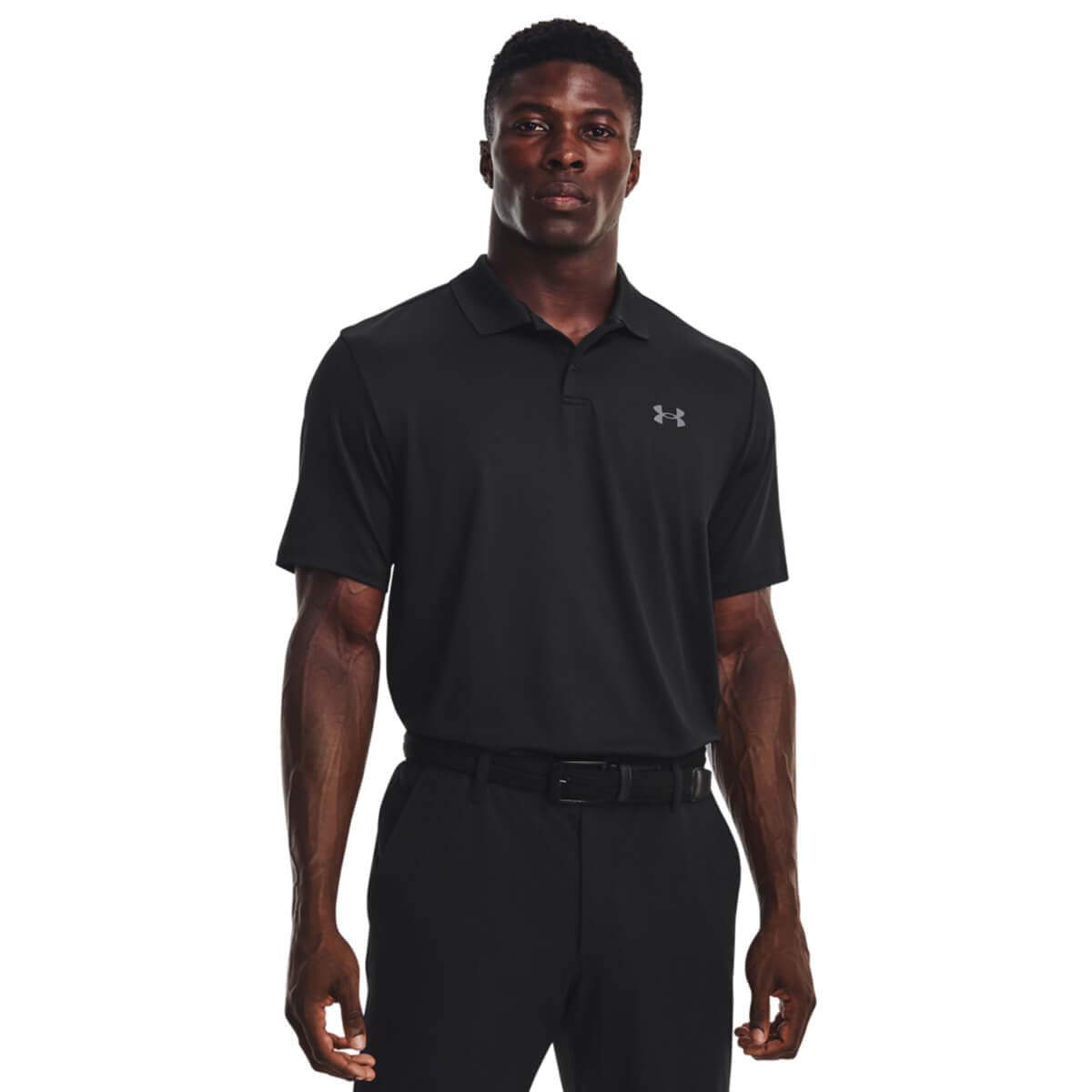 Under Armour Men's Performance 3.0 Polo, (001) Black / / Pitch Gray, Large