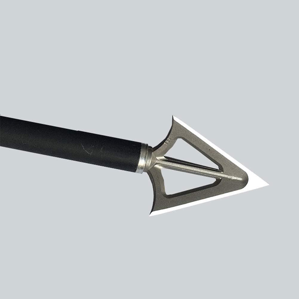 JIANZD Fixed Blade Broadheads 125 Grain, 6 Pcs with Universal Wrench