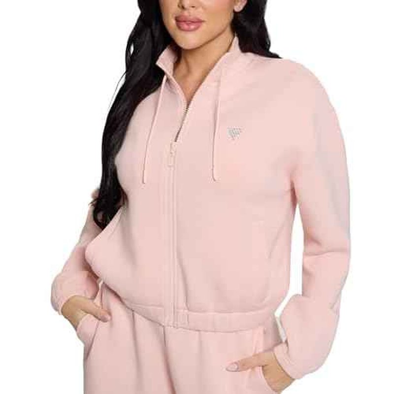 GUESS Women's Eco Cecilia Scuba Zip Sweatshirt