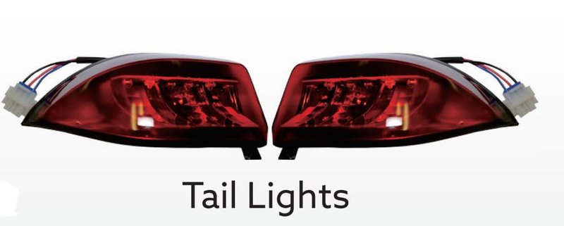 Dr.Acces Golf Cart LED Taillights for Club Car precedent Taillight tail light 2004-Up and Tempo 2018-Up Models