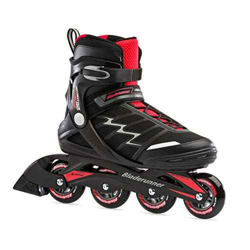 Bladerunner by Rollerblade Advantage Pro XT Men's Adult Fitness Inline Skate, Black and Red, Inline Skates, 11