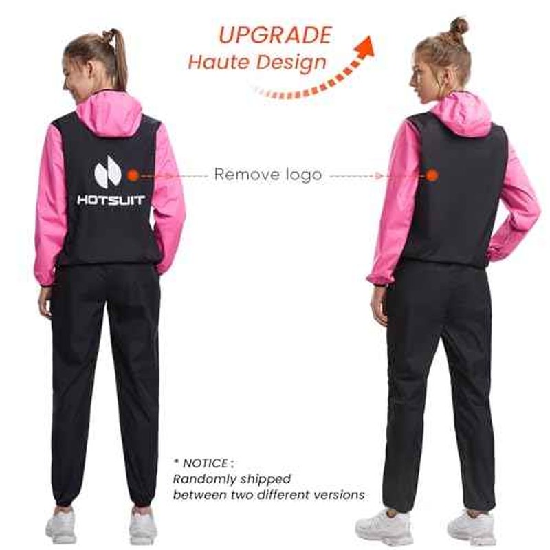HOTSUIT Sauna Suit for Women Weight Loss Sweat Suits Sauna Jacket Pant Machine Washable Anti Rip for Gym Workout Exercise