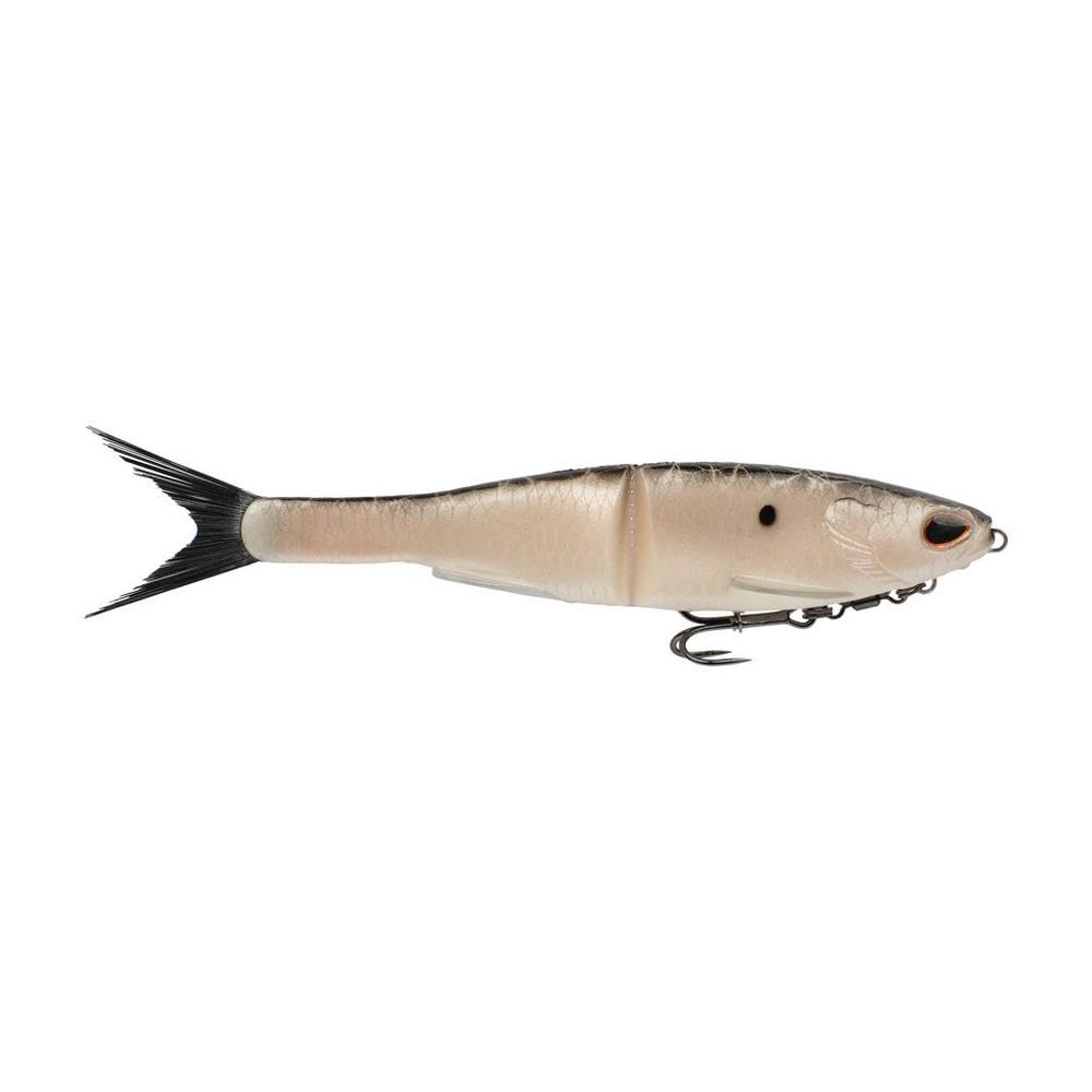 Berkley PowerBait® Nessie Glide Bait, Burnt Bone, 9 in, Fishing Bait with Irresistible Flavor, Soft Swimbait Ideal for Bass Fishing, Equipped with Fusion19 Hook