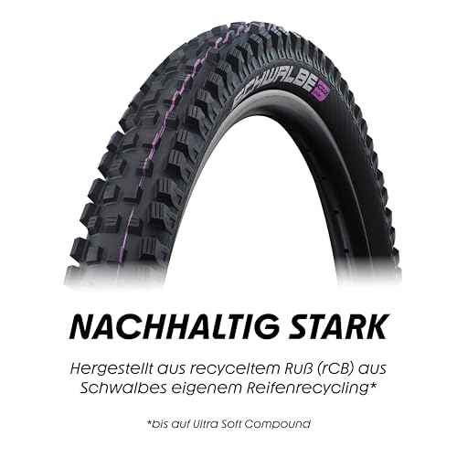 Schwalbe - Magic Mary Downhill and Enduro Tubeless Folding Bike Tire | 29 x 2.6 | Evolution Line, Super Trail, Addix Soft | Black