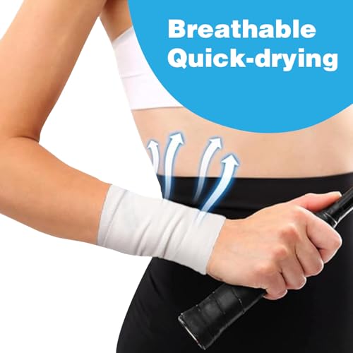 Premium Sports Tape Athletic, 2 Rolls White Adhesive Tape Medical for Injuries, Strong Sport Bandage Wrap Tape No Glue Residue Easy to Tear for Boxing Training Gymnastics, 1.5 in x 30 ft