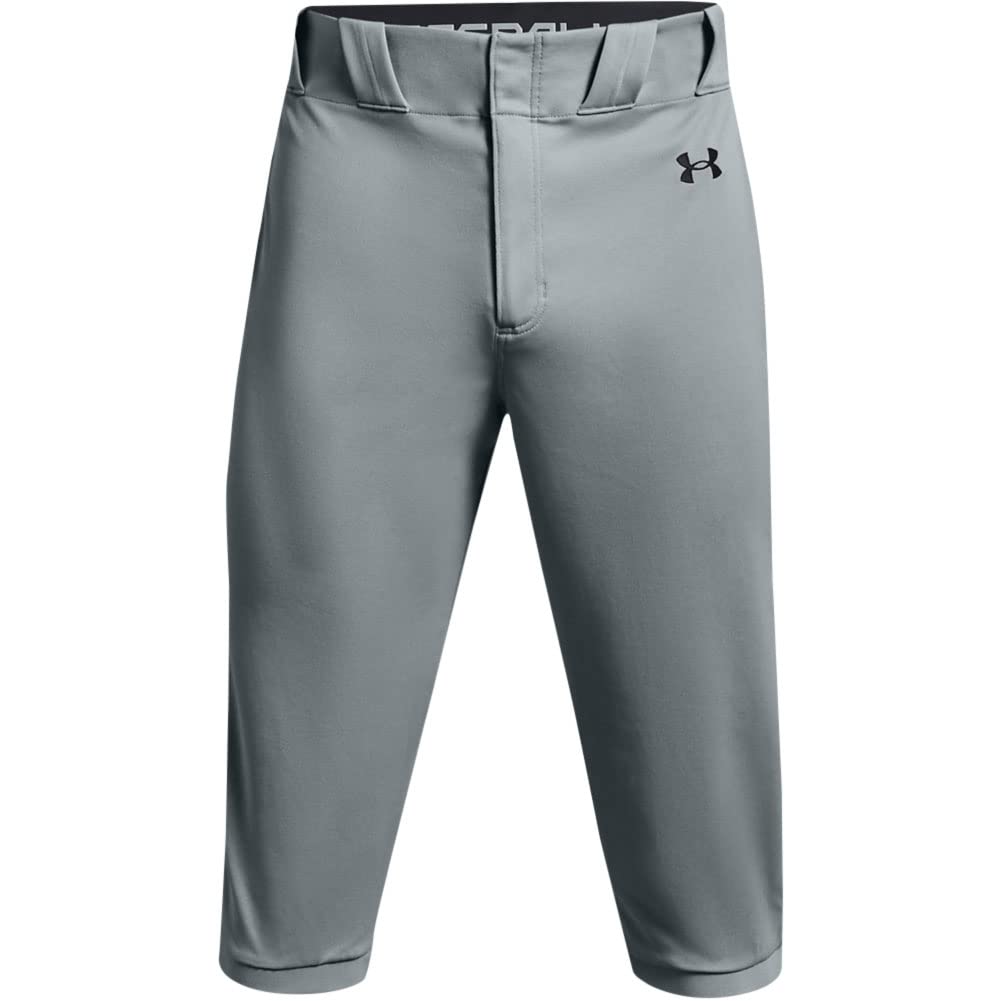 Under Armour Men's Gameday Vanish Knicker 21 Pants, Baseball Gray (080)/Black, XX-Large