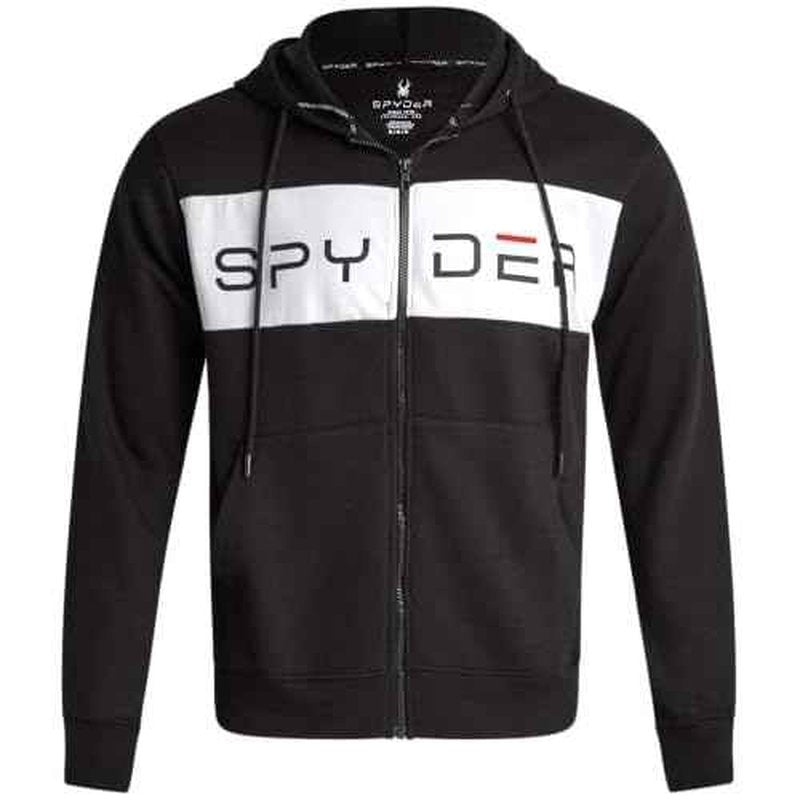 Spyder Mens Zip Up Hoodie - Super Soft Performance Fleece Sweatshirts for Men - Warm Athletic Hoodies for Running Walking Gym
