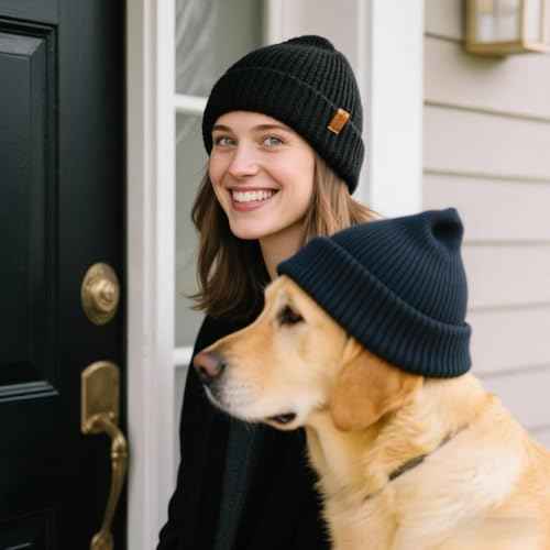 Windproof Warm Beanie Stocking Cap - Winter Ski Thick Skull Cap Cold Cap for Men and Women