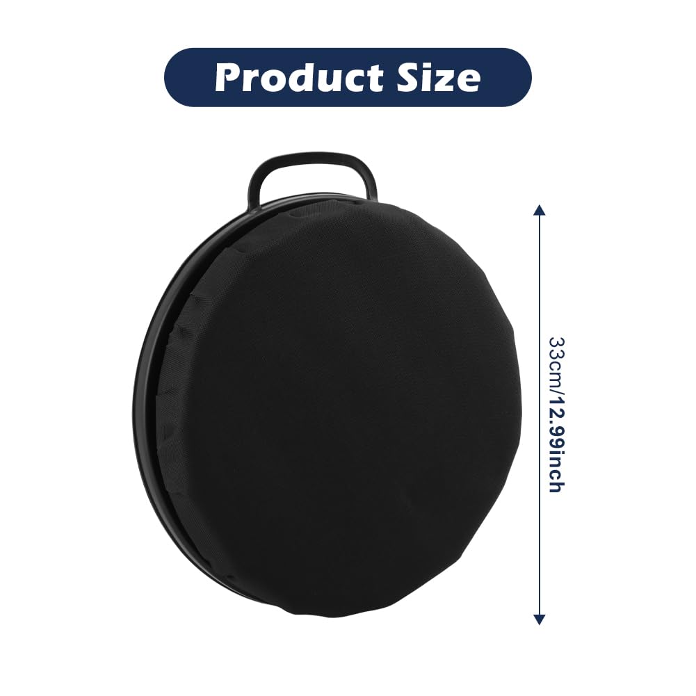 FaHuoJiuKa 5 Gallon Bucket Seat Lid, 360-Degree Swivel Foam Cushion Bucket Spin Seat with Handle, for Duck Hunting, Fishing, Sports, Gardening and Camping