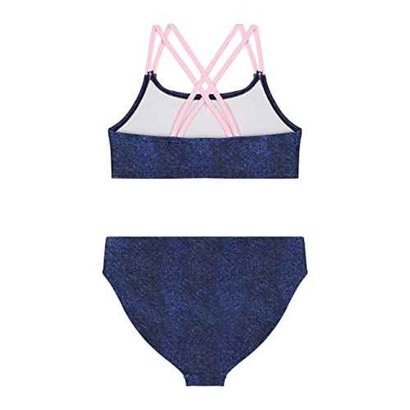 Juicy Couture Girls 4 Pack Two Piece Bikini Swimsuit Set, Kids Bathing Suit Swimwear Bikinis Tie Dye, Ombre, Metallic