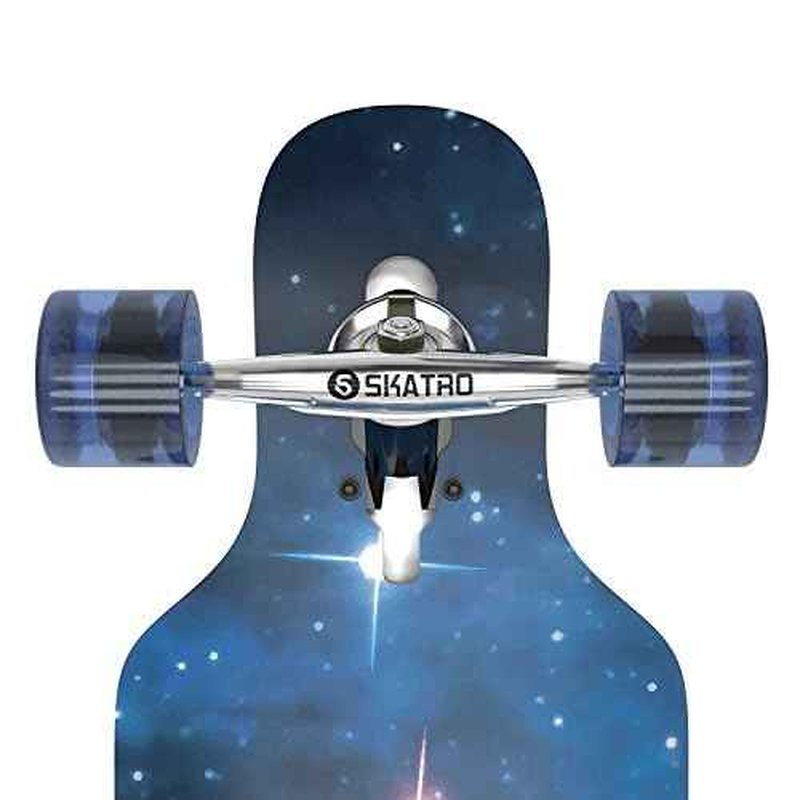 Skatro Drop Through Longboard Skateboard Freeride - Includes T-Tool