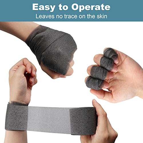 Cosywell Pre Wrap for Athletic Tape 3 Pieces Black Foam Underwrap for Sports Comfortable for Ankles Wrists Hands and Knees(2.4 Inches x 22 Yards)