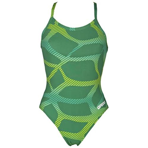 ARENA Womens Tropicals One Piece Light Drop Back Swimsuit Athletic Ladies Swimwear for Swimming