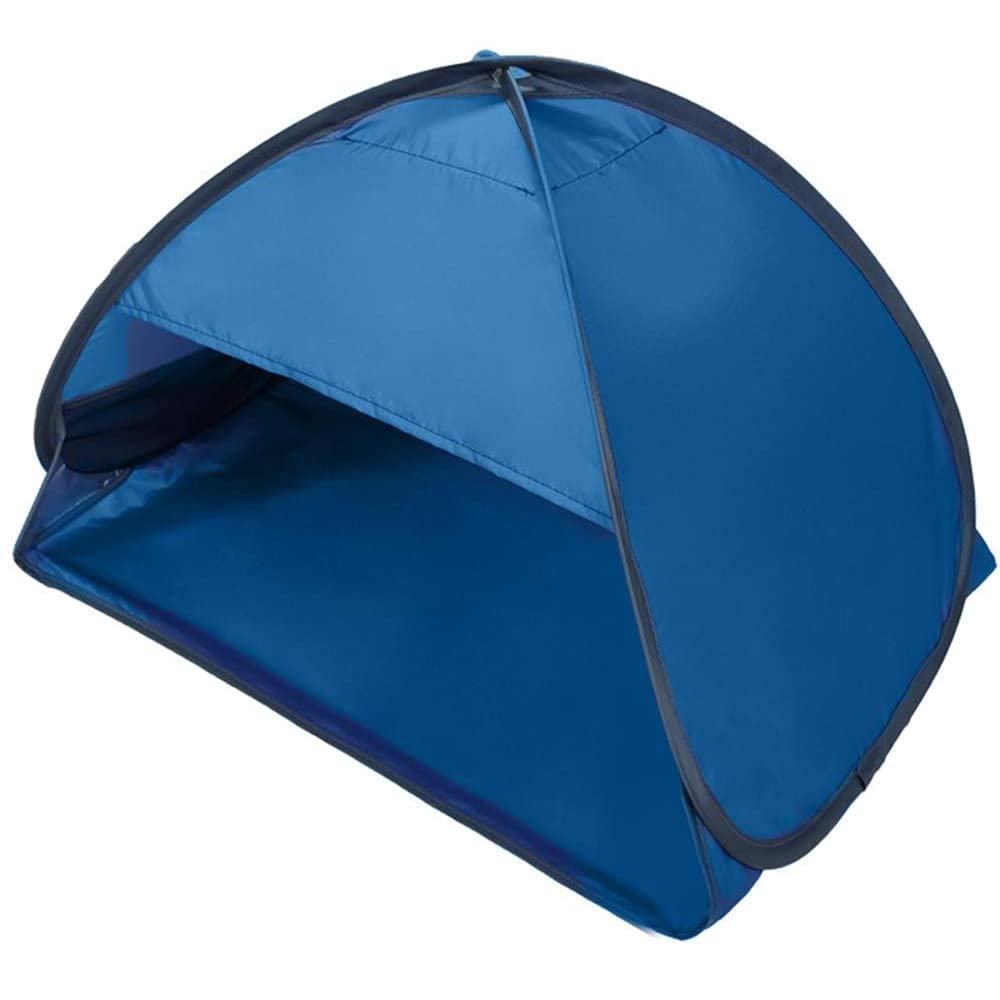 Beach Sun Shelters,Instant Sun Shade Canopy Head PopUp Canopy Automatic Shade Tent for Camping Hiking Picnic Portable Sun Shelter Windproof Waterproof with Mobile Phone Stand