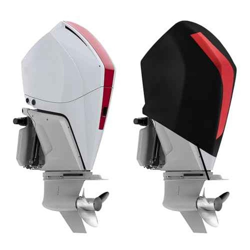 KEMIMOTO Outboard Motor Cover 600D Heavy Duty Waterproof for Mercury Outboard Engine Cover Compatible with Mercury 175HP,200HP,225HP,175PRO XS - 4 STR V6 3.4L 2018-2023