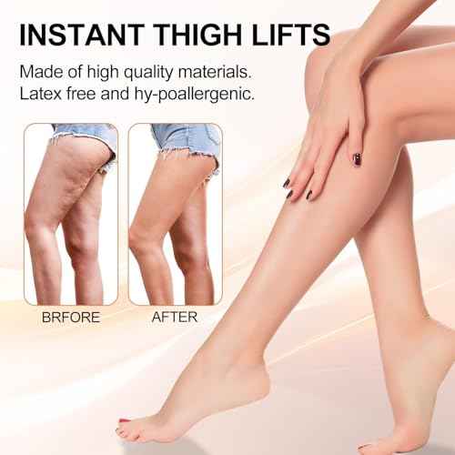 10PCS Hey Nip Thigh Lift Tape, Nip Lift and Glow Patches Legs - Instant Thigh Lift with Invisible Firming Patches, Waterproof Adhesive for Thighs, Stomach, Arms, Anti-Cellulite & Anti-Chafing (1 Box)