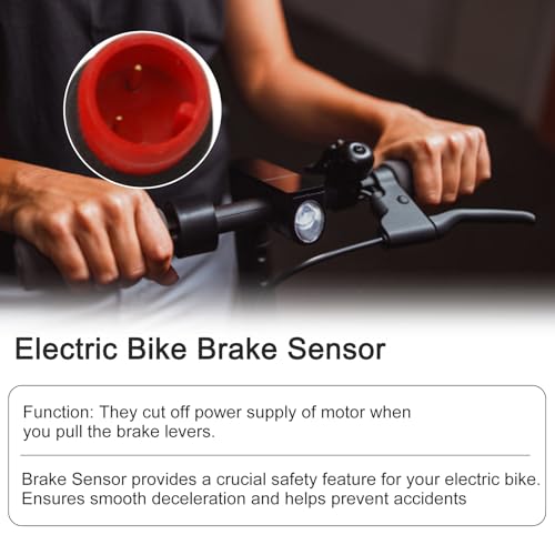Ebike Brake Sensor, Magnetic Brake Sensor For any Electric Bicycle, Cut Off Power Brake 2/3 Pin 2A 2Y , Electric Bicycles Hydraulic Cut Off Power Brake Connector Kits(2 pins)