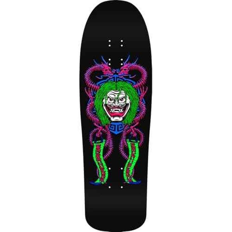 Powell Peralta Steve Caballero Mask Reissue Skateboard Deck, Blacklight, 9.75" x 31.12"