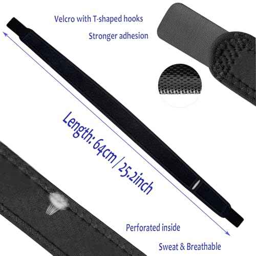 Elbow Compression Strap, Tennis Elbow Brace for Men and Women, Compression Arm Support for Tendon Pain Relief, Forearm Band for Pickleball, Badminton, Golfer, Basketball (Black)