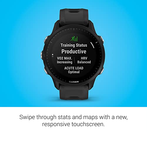 Garmin Forerunner® 955, GPS Running Smartwatch, Tailored to Triathletes, Long-Lasting Battery, Black & HRM-PRO, Premium Heart Rate Strap, Real-Time Heart Rate Data and Running Dynamics, 010-12955-00