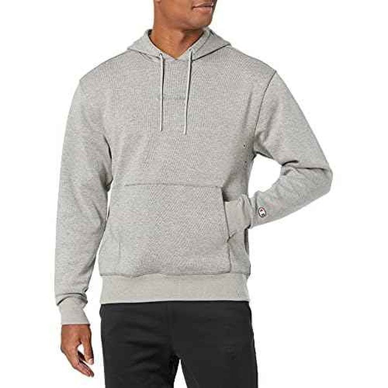 Champion Men's Sweatshirt, Tech Weave Hoodie for Men, Vintage Cursive Script