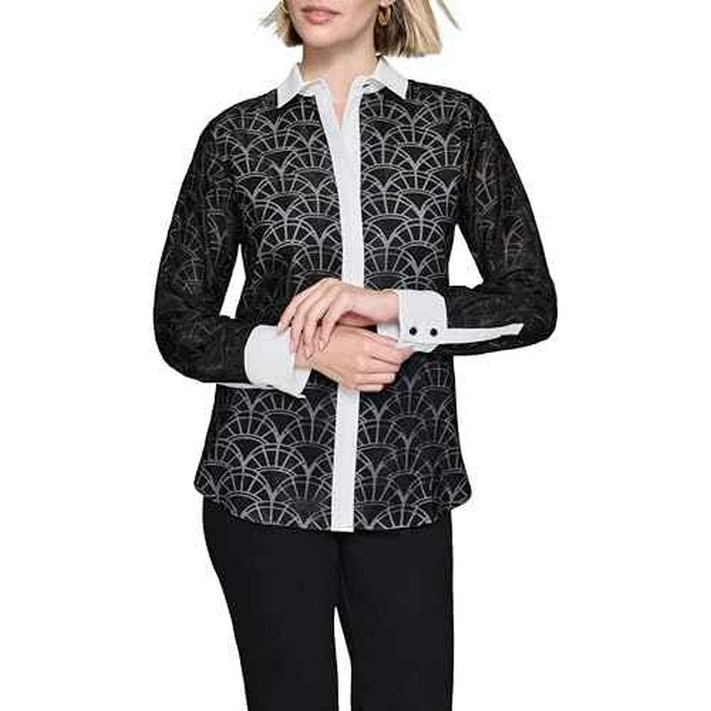 KARL LAGERFELD Women's Soft Everyday Blouse