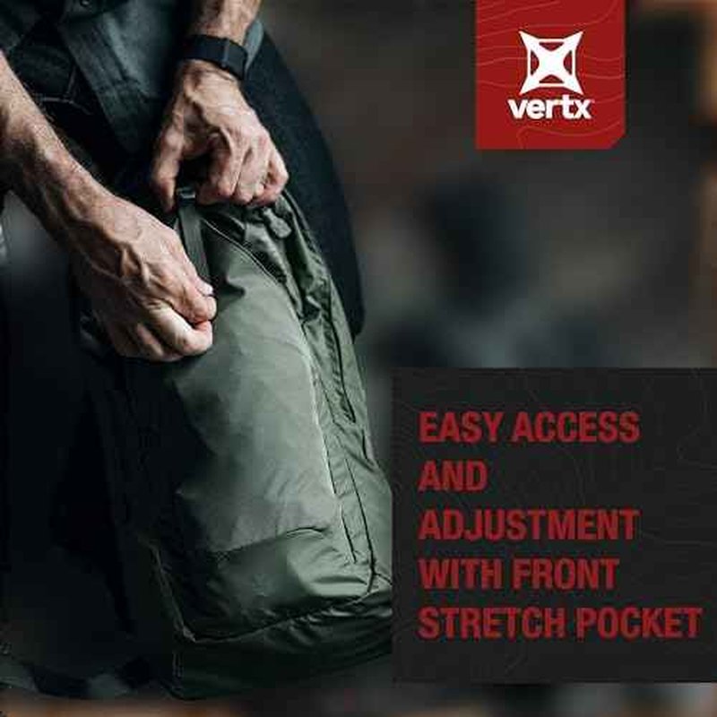 Vertx Long Walks Pack 15L Tactical Backpack Concealed Carry EDC Gear Bag for CCW, Travel, Work, Hiking, Outdoors, It's Black