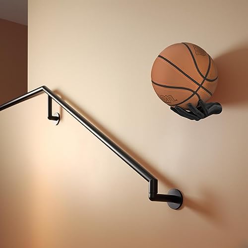 ZHYPFF Handmade Safety wallmounted Basketball Display Stand Hand Shaped Ball Rack Storage with Screws Wall Mounted Handheld Display Stand Suitable for Basketball, Football, Volleyball, etc.