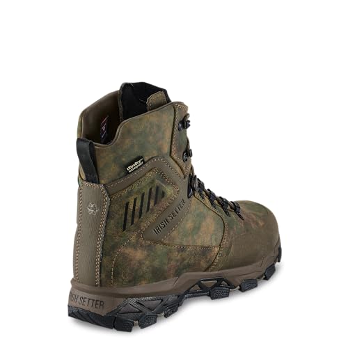 Irish Setter, Pinnacle, Men’s, 9", Waterproof, Insulated 400g, Hunting Boot, Earth Field Camo, 13 EE (Wide)