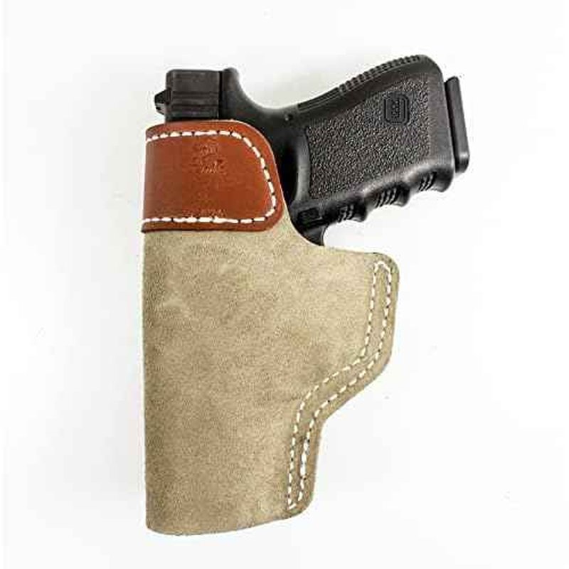 DeSantis Sof-Tuck - IWB Holster, Fits the KelTec P32/P3AT/RGR LCP/LCP II, Colt Mustang/Pony/Pocketlite, Taurus 738TCP/Spectrum, Springfield 911, SIG P238, Kimber Micro Carry 380 - Right Hand Draw, Tan