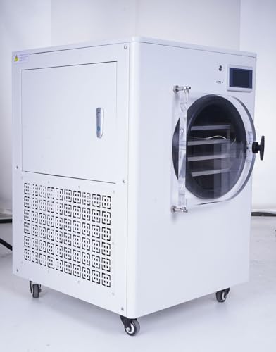 HFD-1 Home Freeze Dryer | Vacuum Freeze Drying Machine | Food Preservation | Nutrient Retention | Low Noise | 1-2KG Capacity | -50°C Cold Trap Temperature | Energy Efficient | 220V