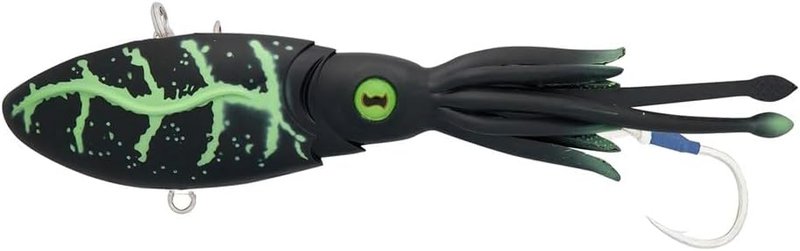 Nomad Design Squidtrex Vibrating Fishing Lure - TPE Soft Plastic Bait for Saltwater | Strong BKK Assist Hooks