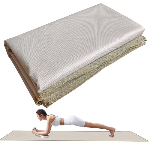 KASE JS Exercise Mat for AB Roller AB Mat Thin, Long Foldable Gym Mats for Home Gym, Indoor and Out door exercises,99'x29'