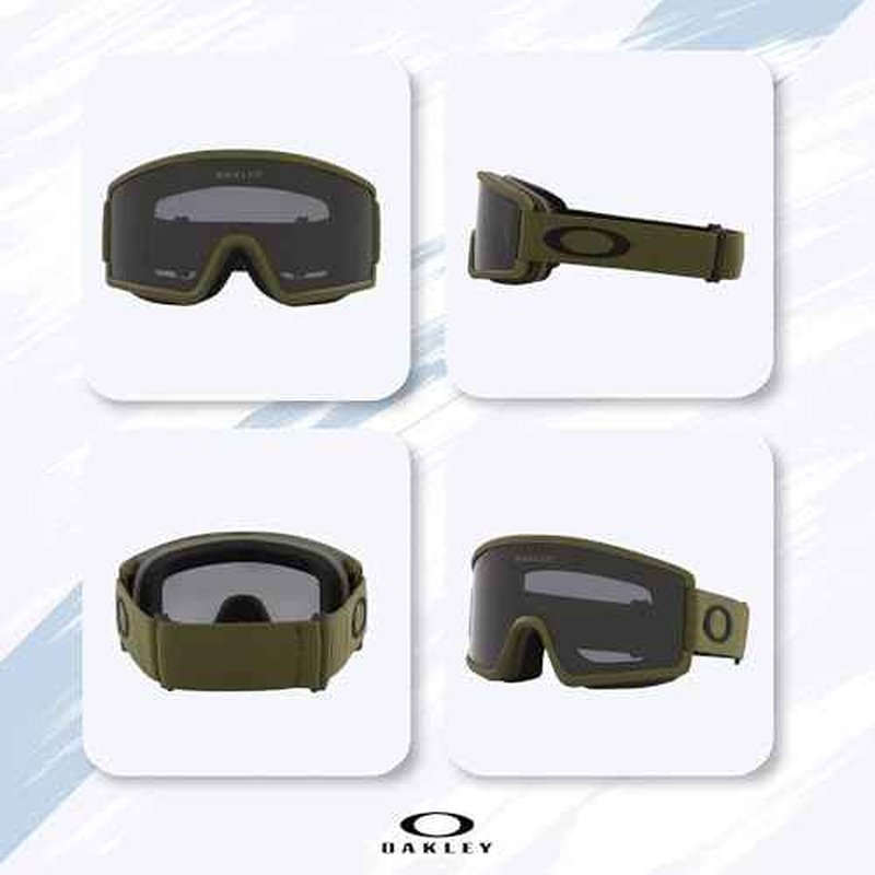 OAKLEY Target Line MEDIUM/LARGE Ski Goggles For Men For Women OO7120, OO7121 +BUNDLE with ACCESSORY EYEWEAR KIT