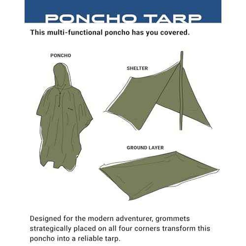 FROGG TOGGS Unisex Waterproof Breathable Poncho Tarp